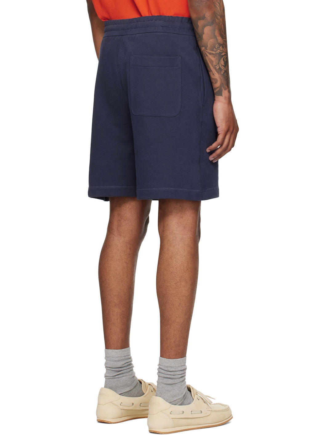 Moncler x Gilga Farm Navy Drawstring Shorts - 3