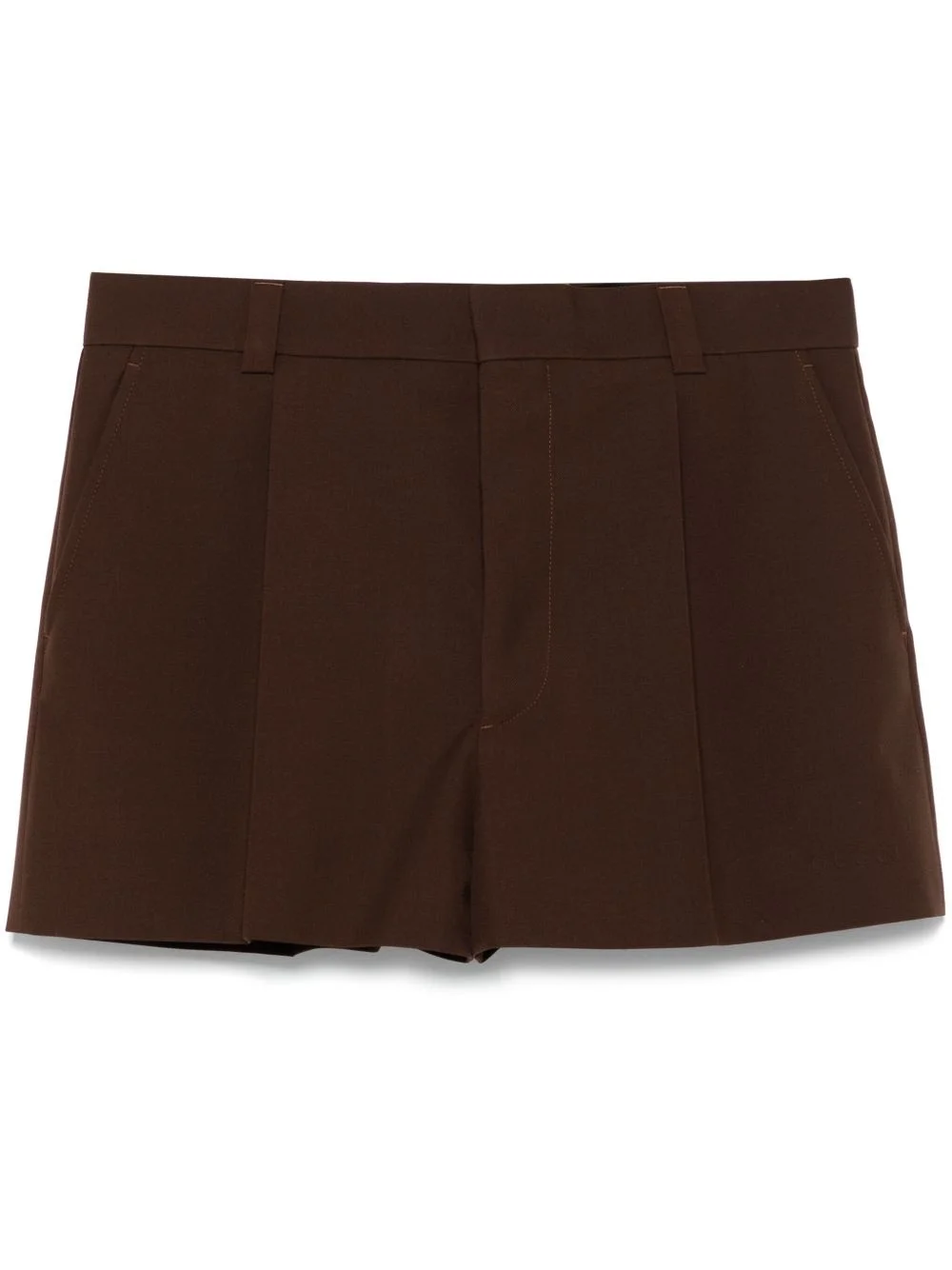 twill wool shorts - 1