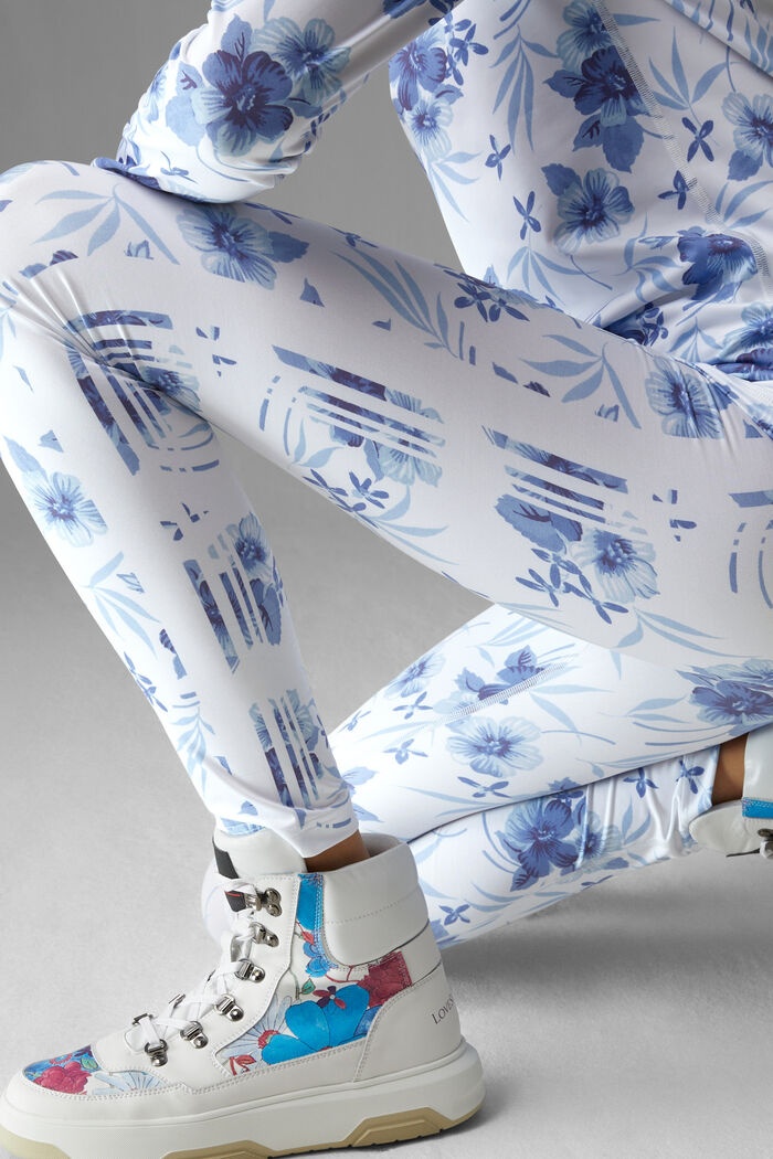 Love Tights in Blue/White - 5