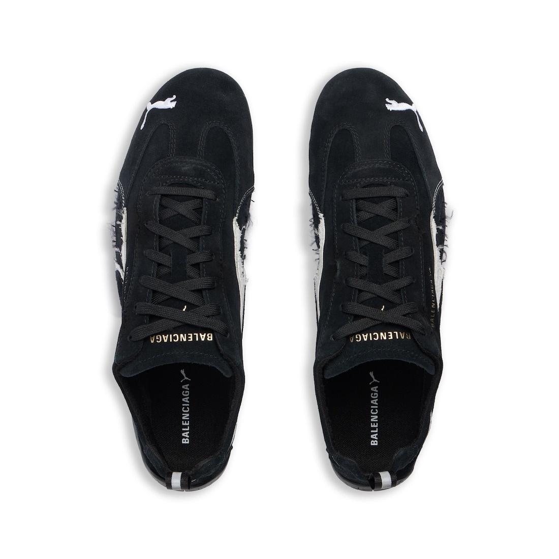Speedcat Suede Balenciaga in Black/white - 6