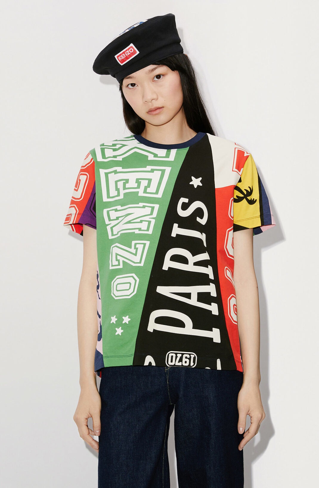 Nautical Kenzo Flags Oversized Tee Lサイズ KENZO 'KENZO Flag' loose T-shirt | REVERSIBLE