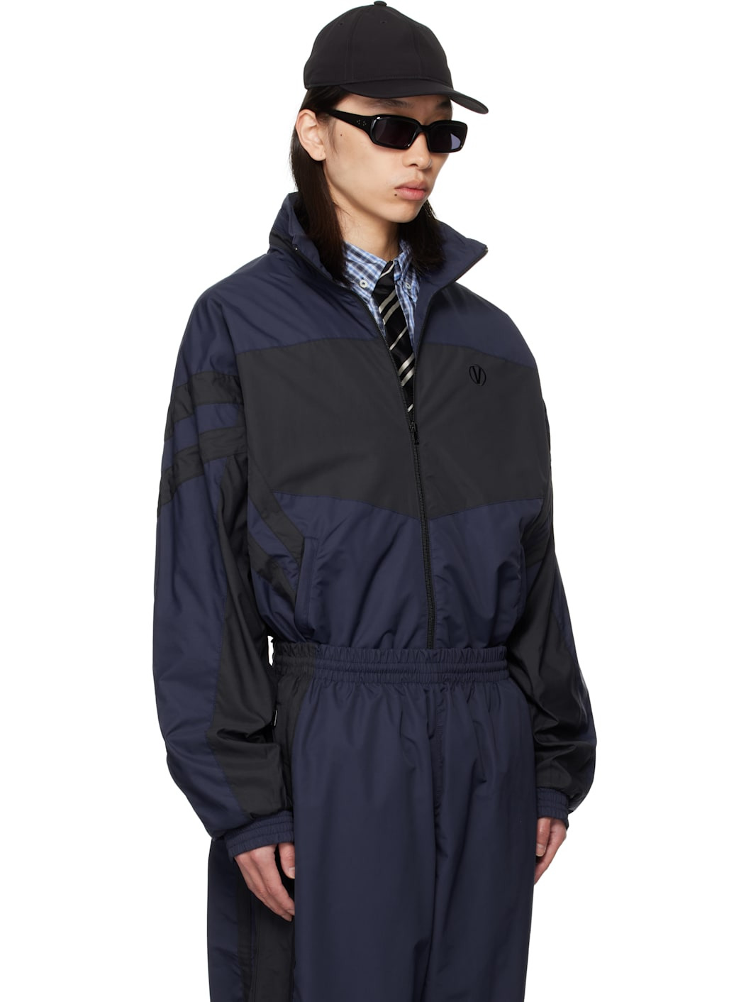 Navy & Black Iconic Tracksuit Jacket - 2