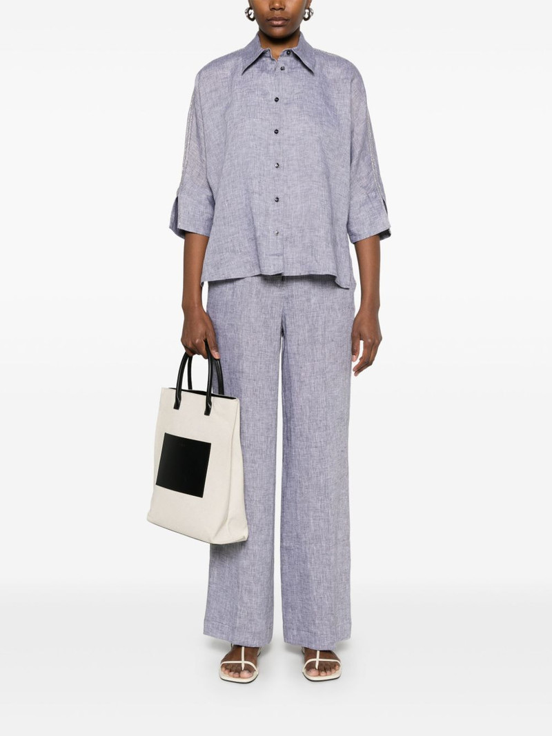 PESERICO mélange trousers outlook