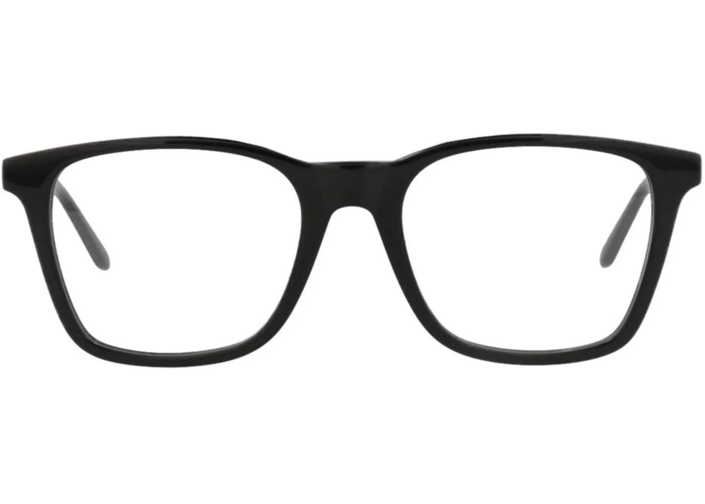 Alexander McQueen Square-Frame Acetate Optical Frames Black Silver Transparent (AM0324O-30010866-001 - 1