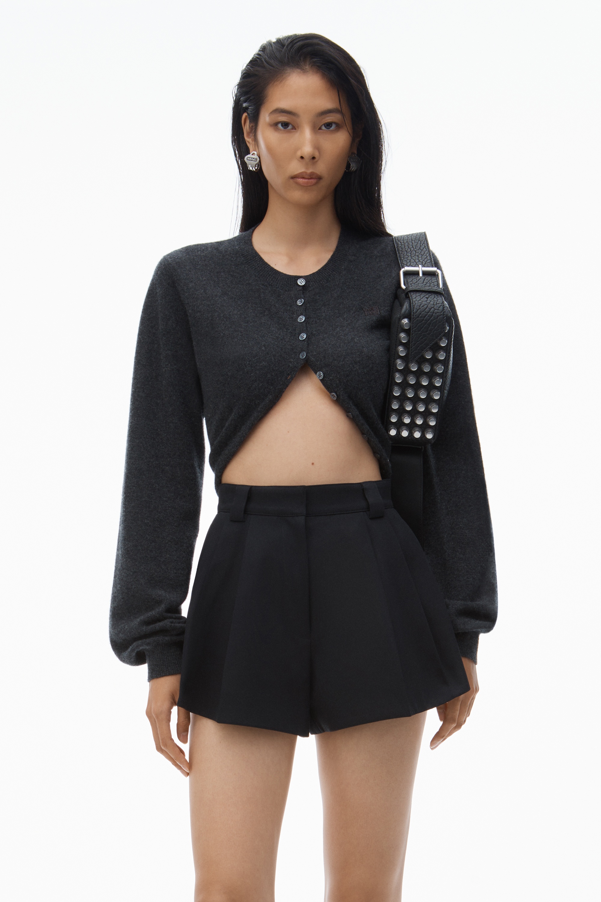 High-Waist Flared Shorts - 6