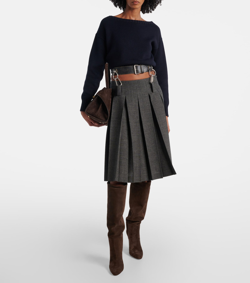 PARIS TEXAS Lavinia 100 suede knee-high boots outlook