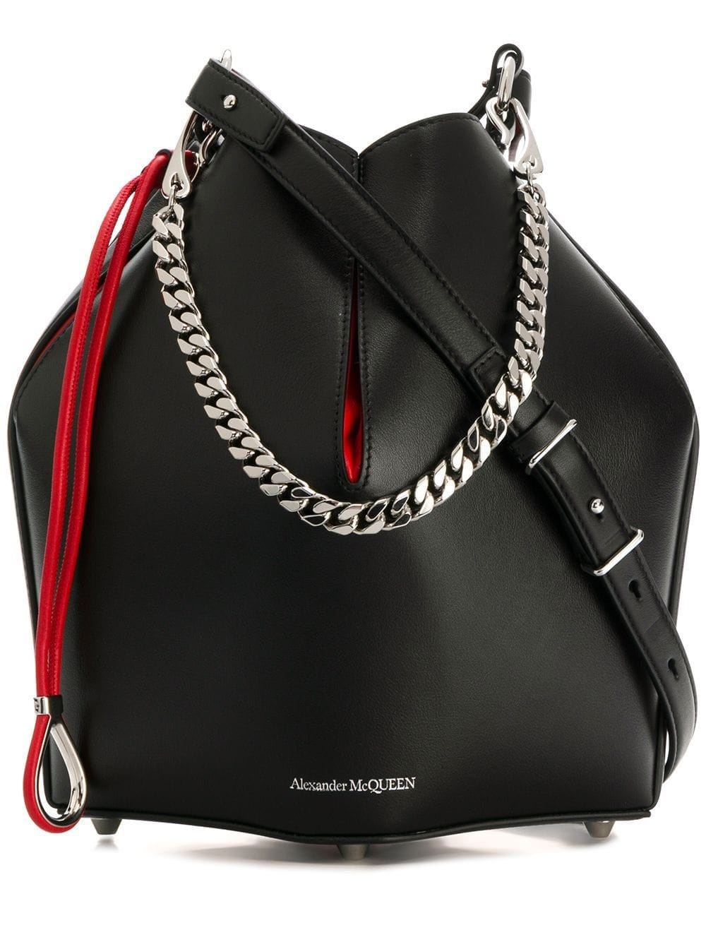 chain detail shoulder bag - 1