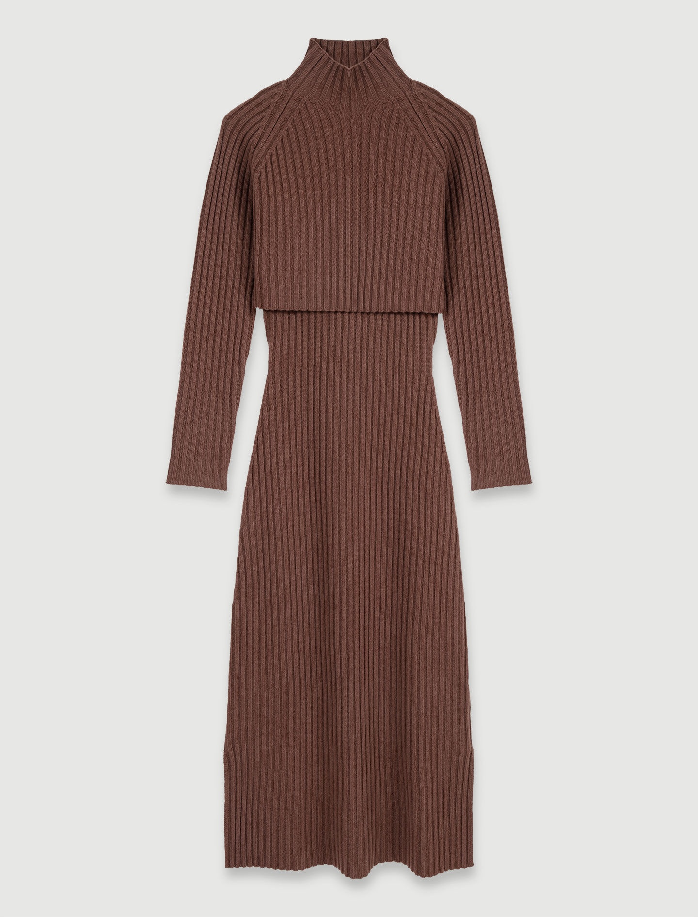 2-in-1 wool maxi dress - 1