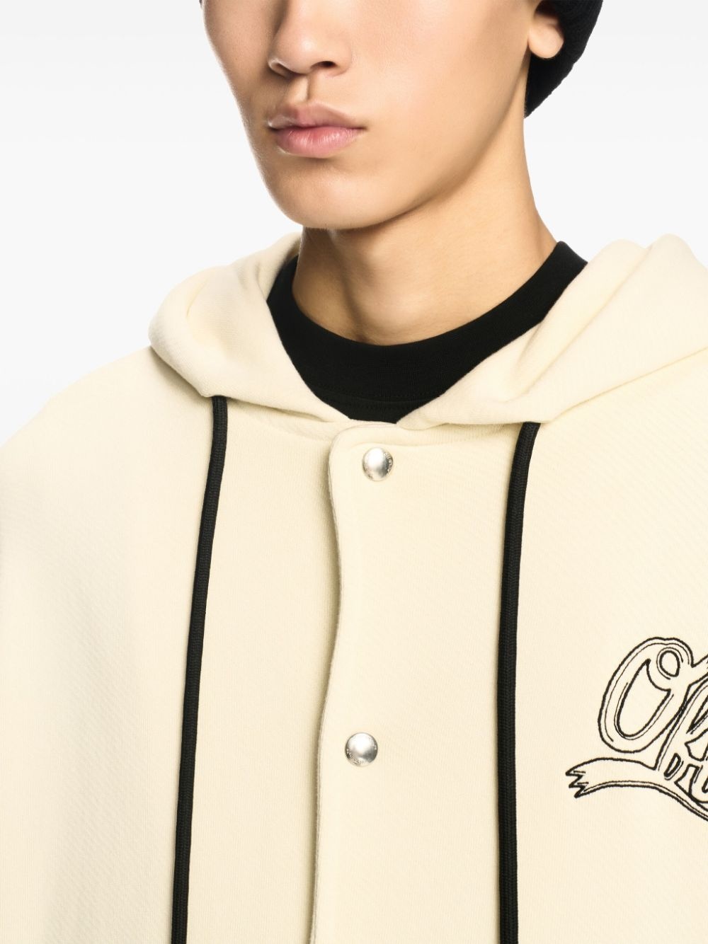 パーカー・フーディ Off White Off Fleece Varsity Hoodie Off-White fleece varsity hoodie | farfetch | REVERSIBLE
