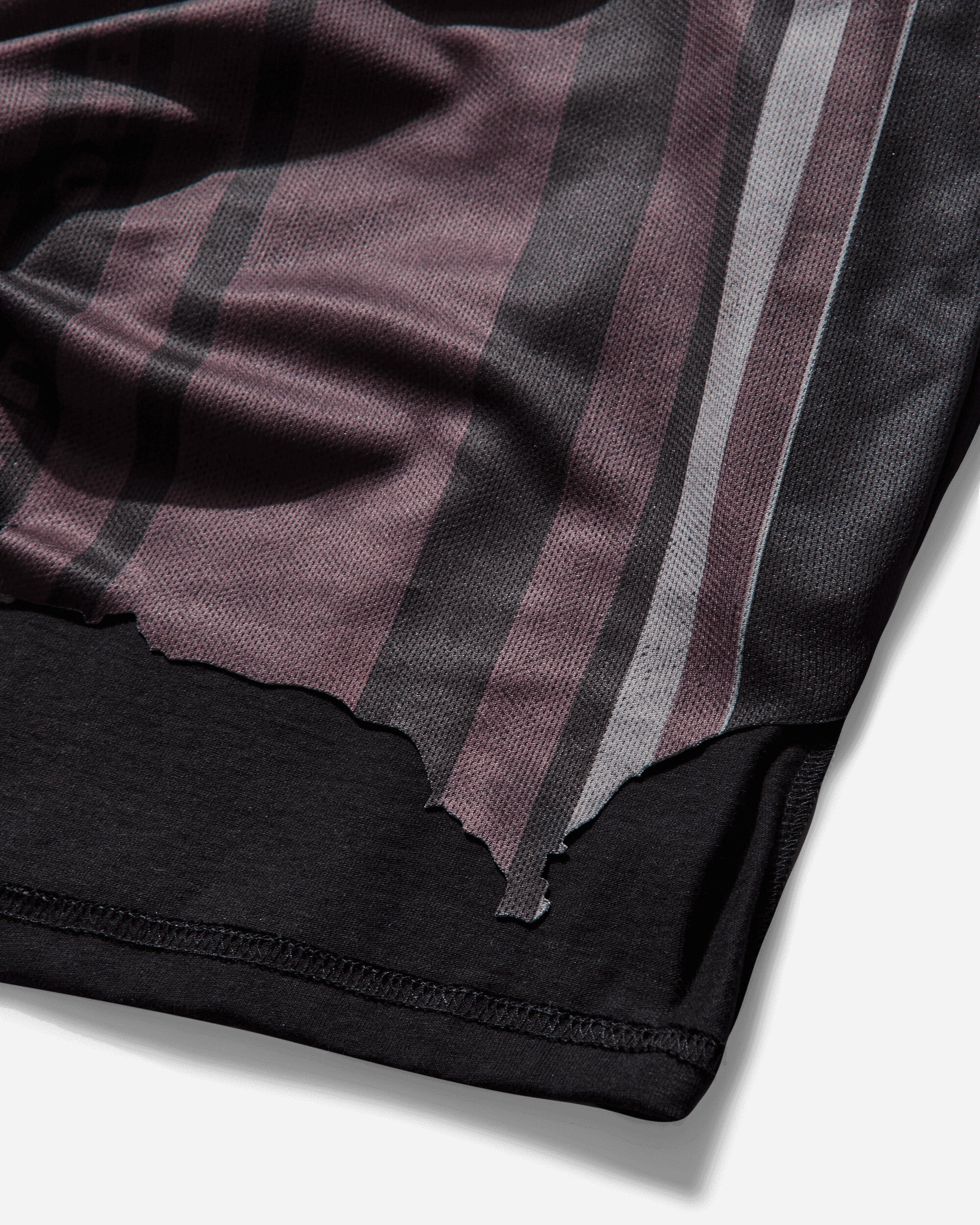 Men's Distressed Shorts Purple / Black - 4