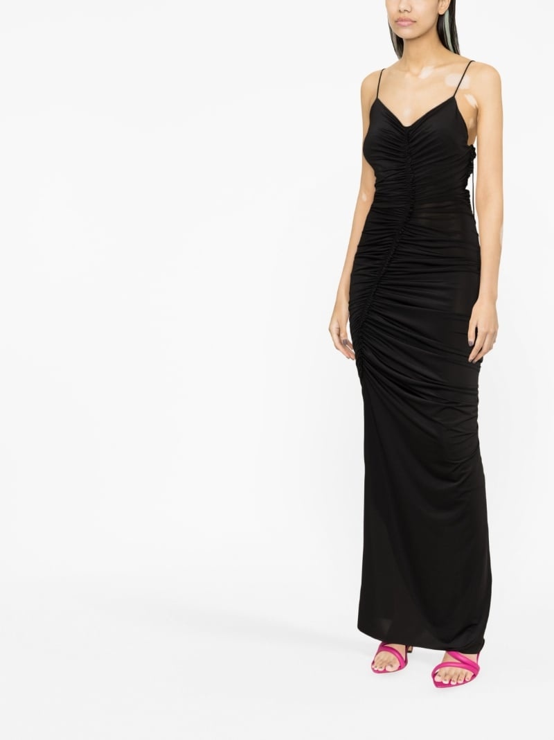 ruched maxi dress - 2