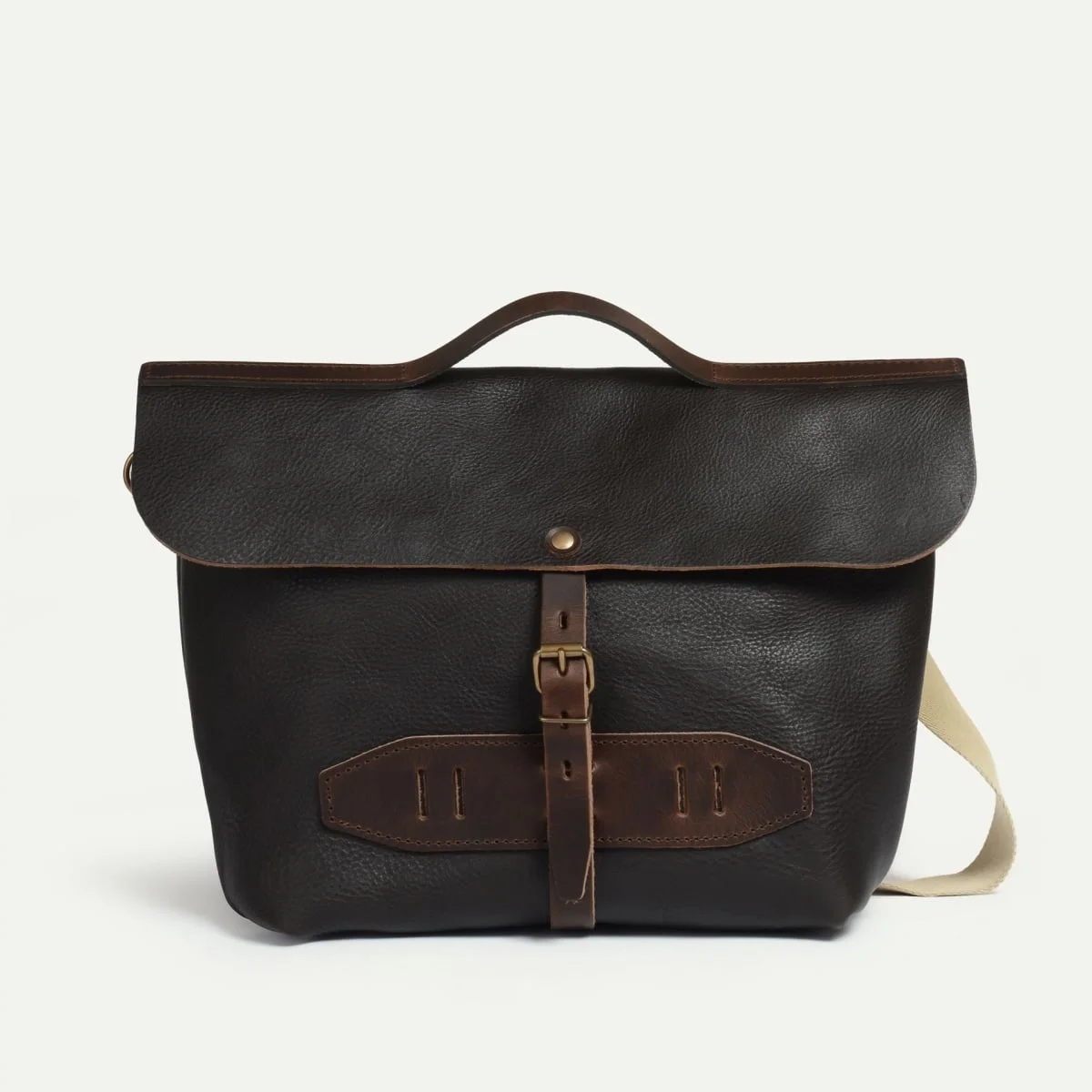 LAZARD SATCHEL BAG - DARK BROWN - 1