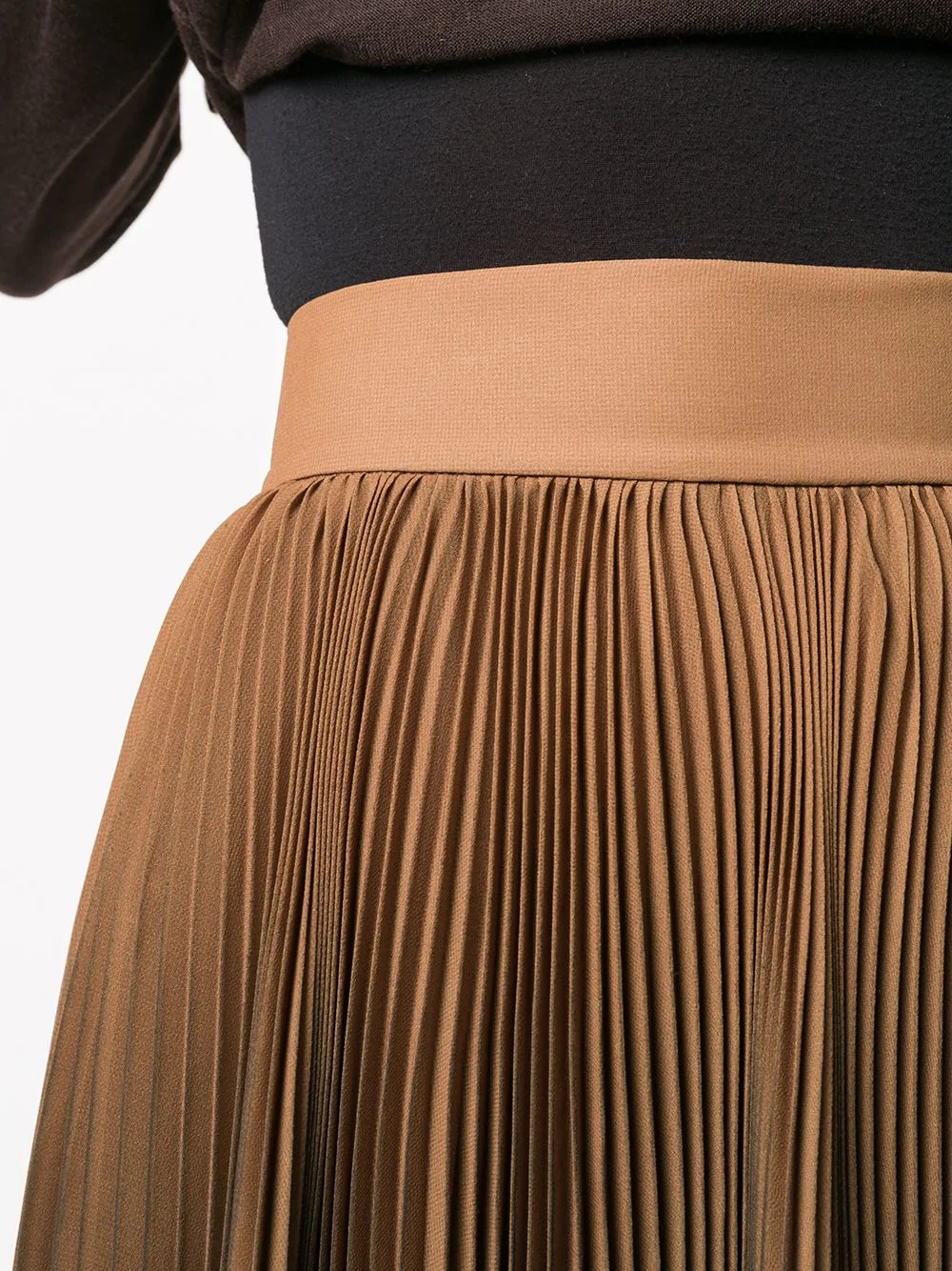 ombré pleated midi skirt - 5