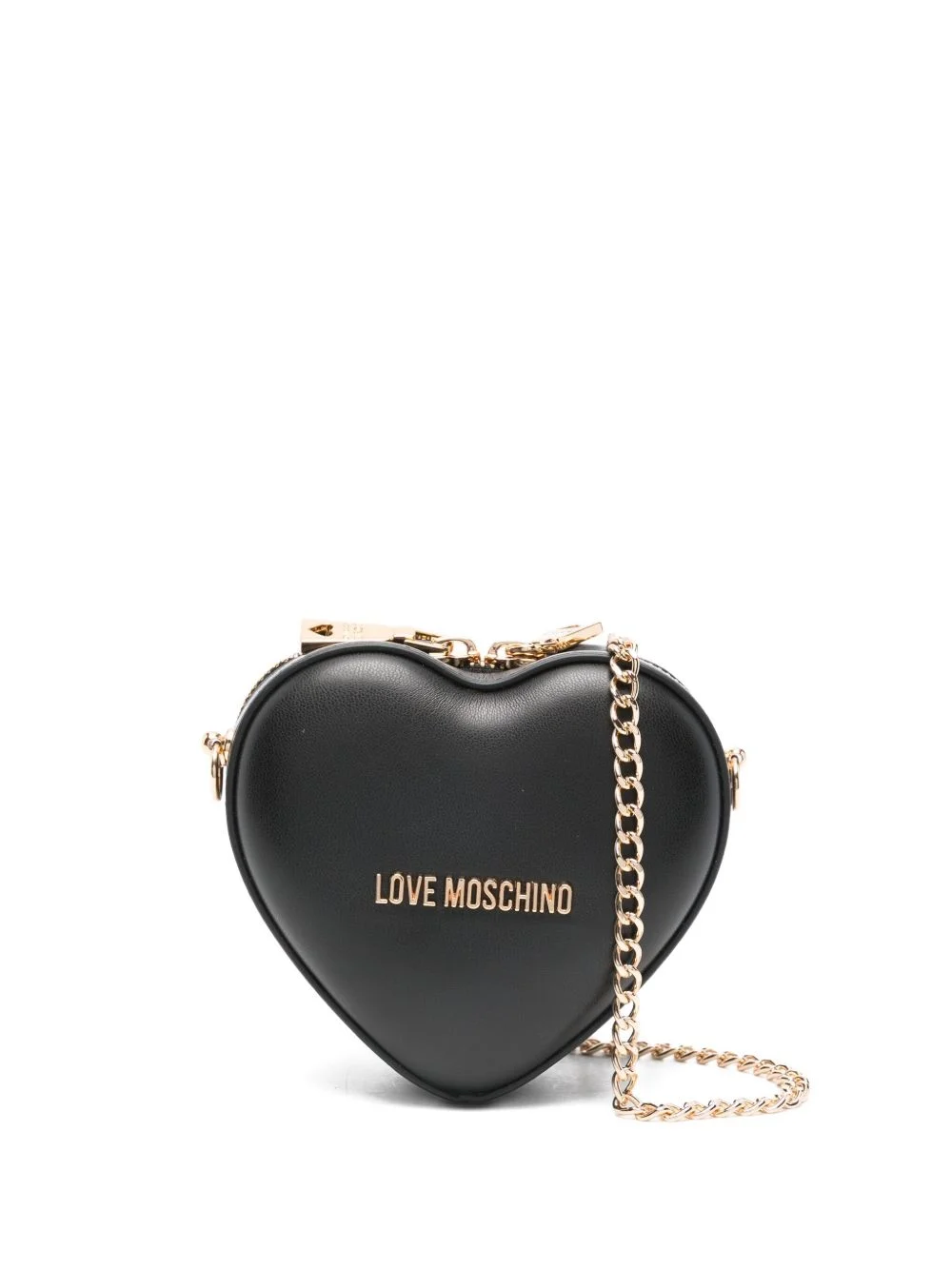 heart-shape chain-strap cross body bag - 1