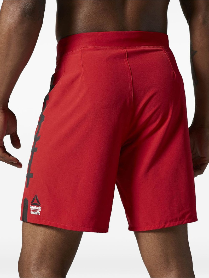 Reebok graphic-print zip track shorts outlook