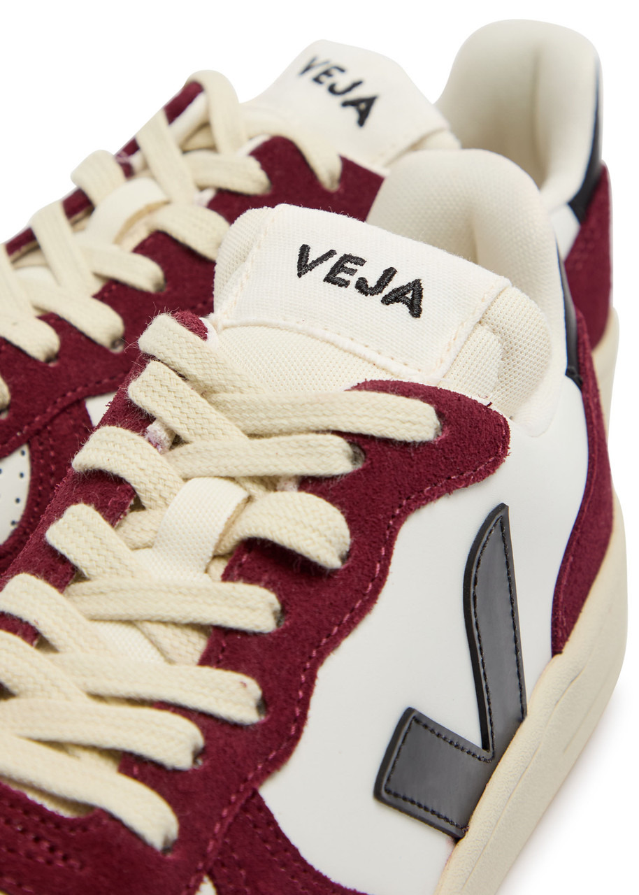 Veja V-10 Prime Panelled Leather Sneakers - 4
