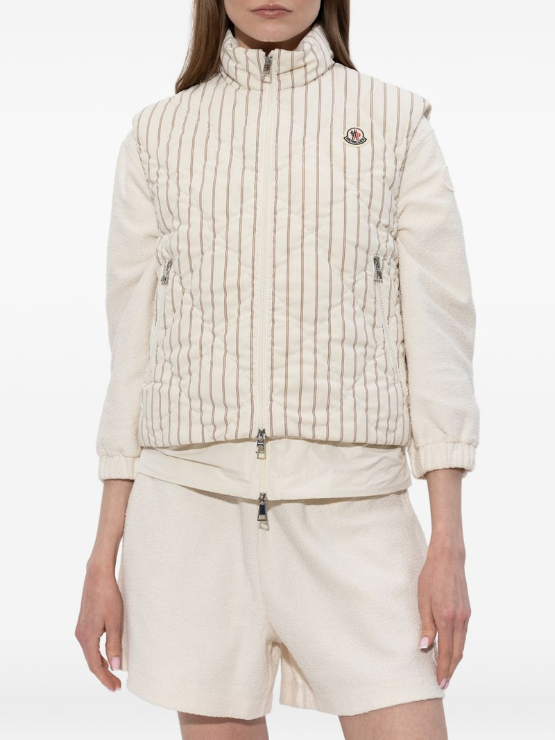 Aussa pinstriped quilted gilet 3