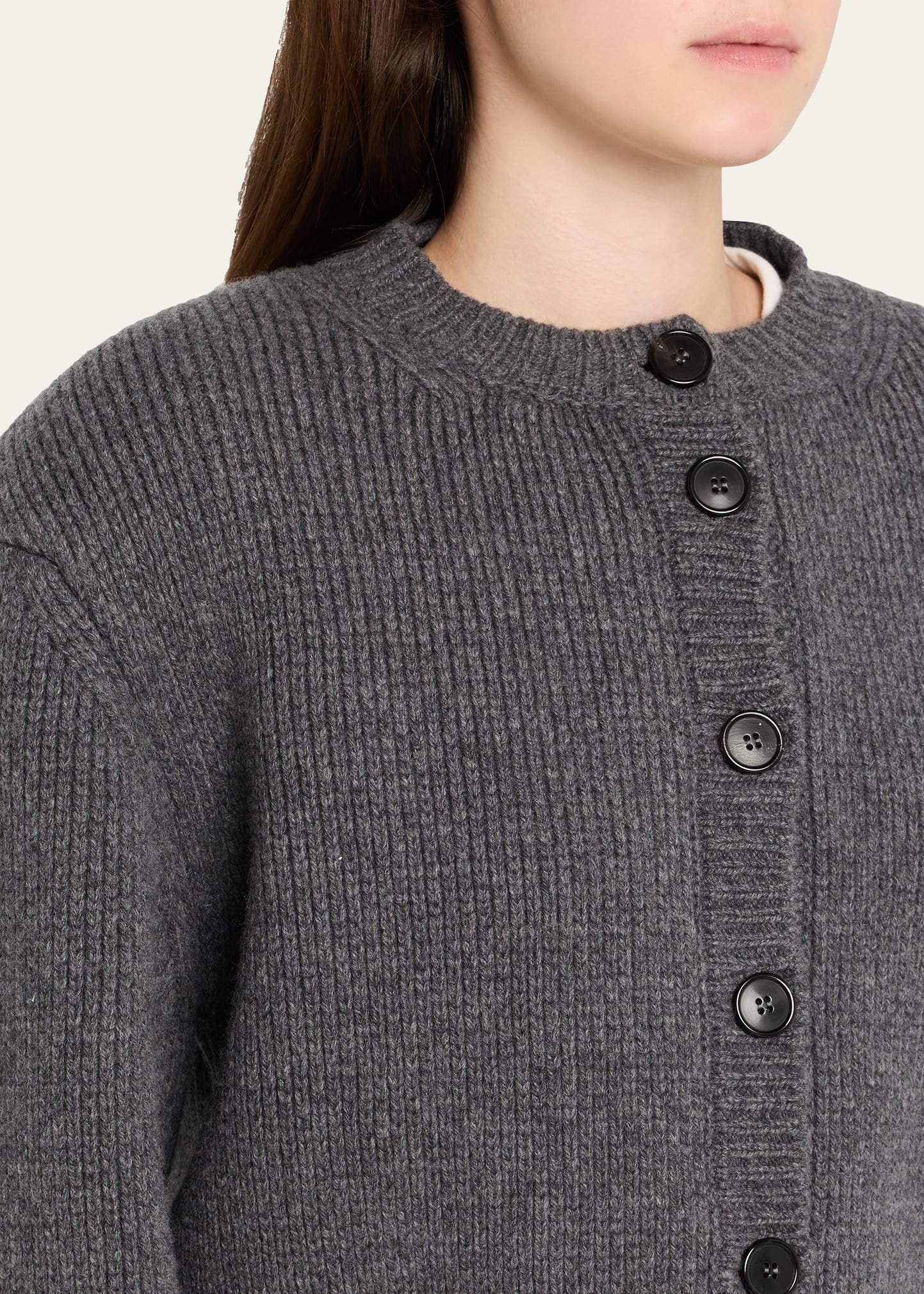 Padded Wool Cardigan - 5