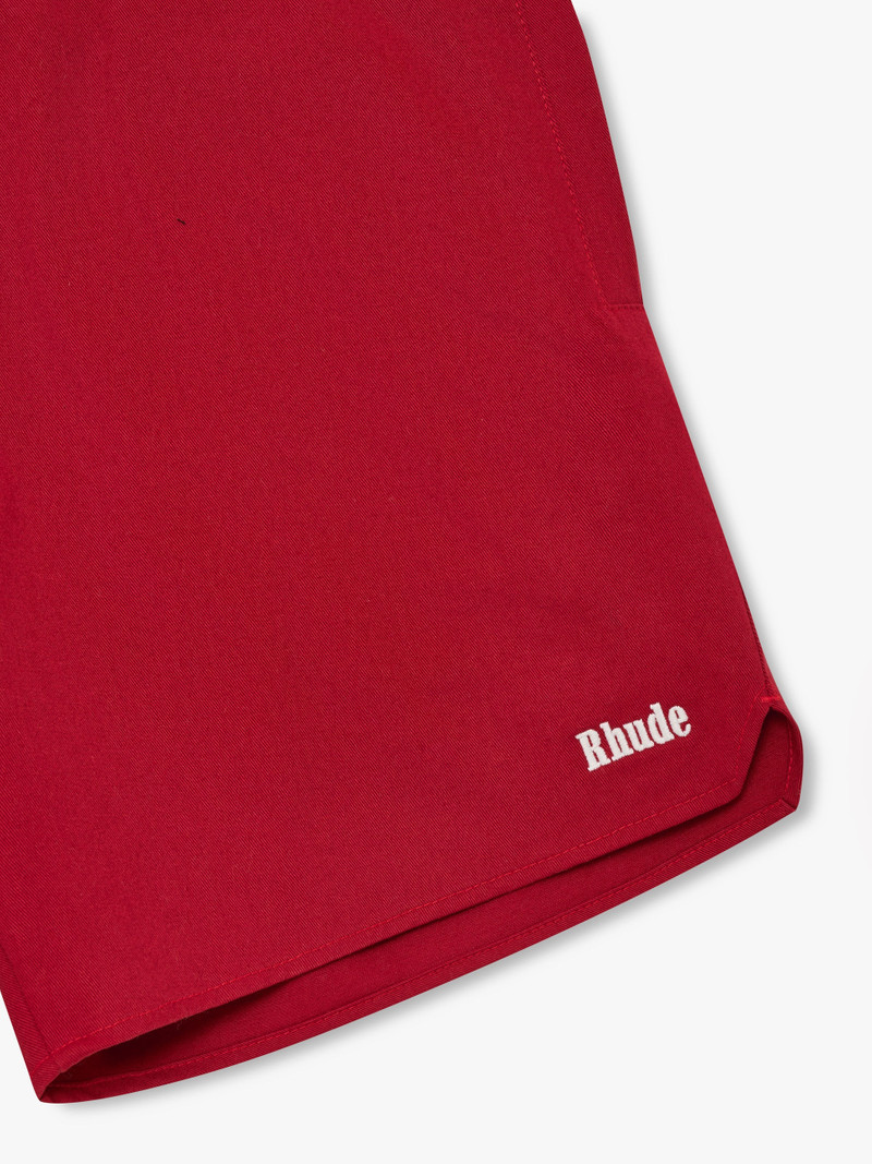Rhude CLASSIC TWILL LOGO SHORT outlook
