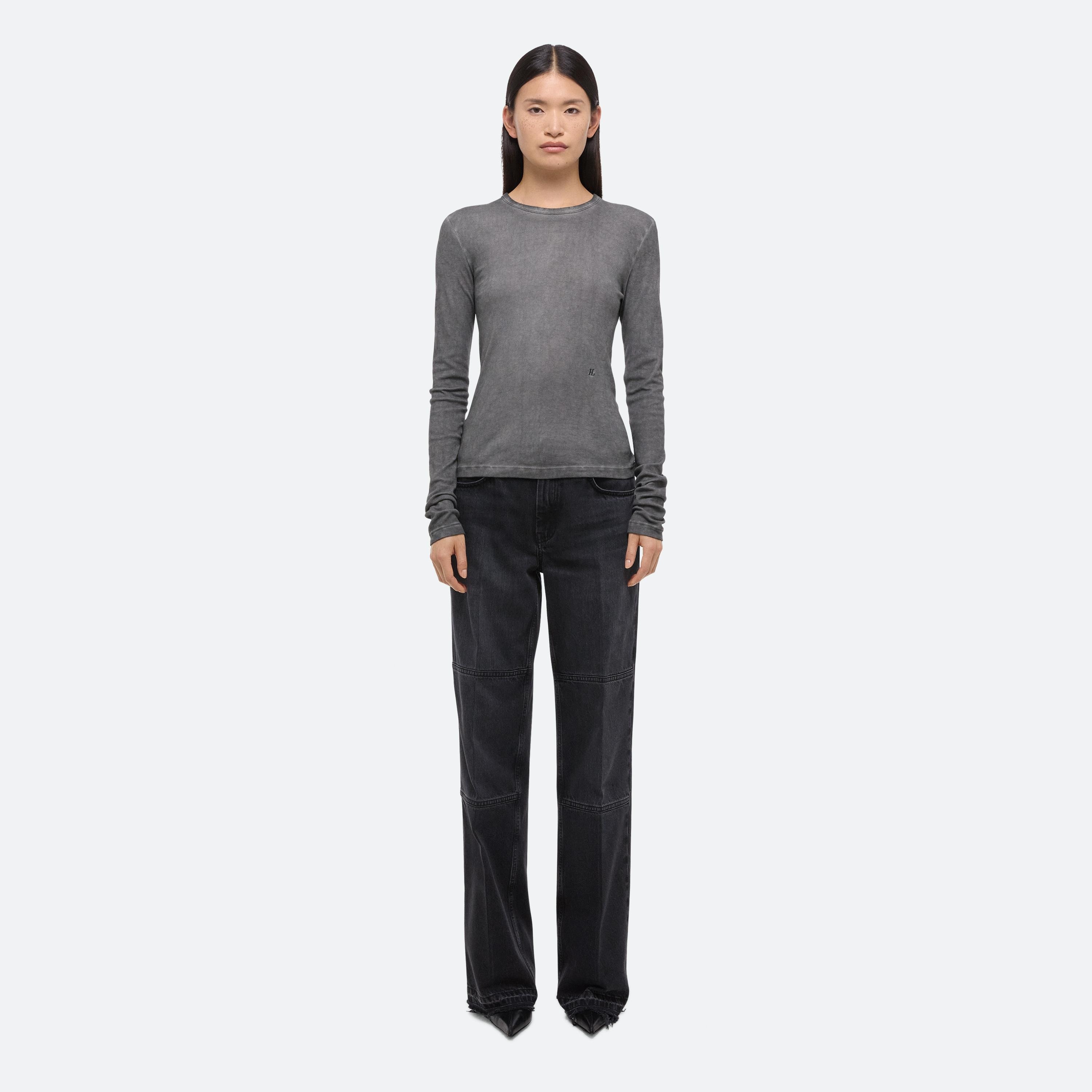 GARMENT-DYED LONG-SLEEVED TEE - 3