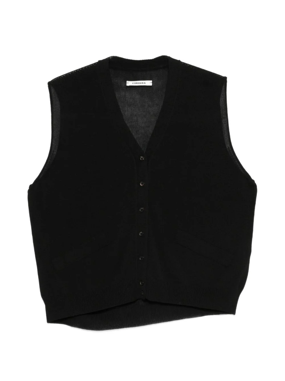 button-up knitted top - 1