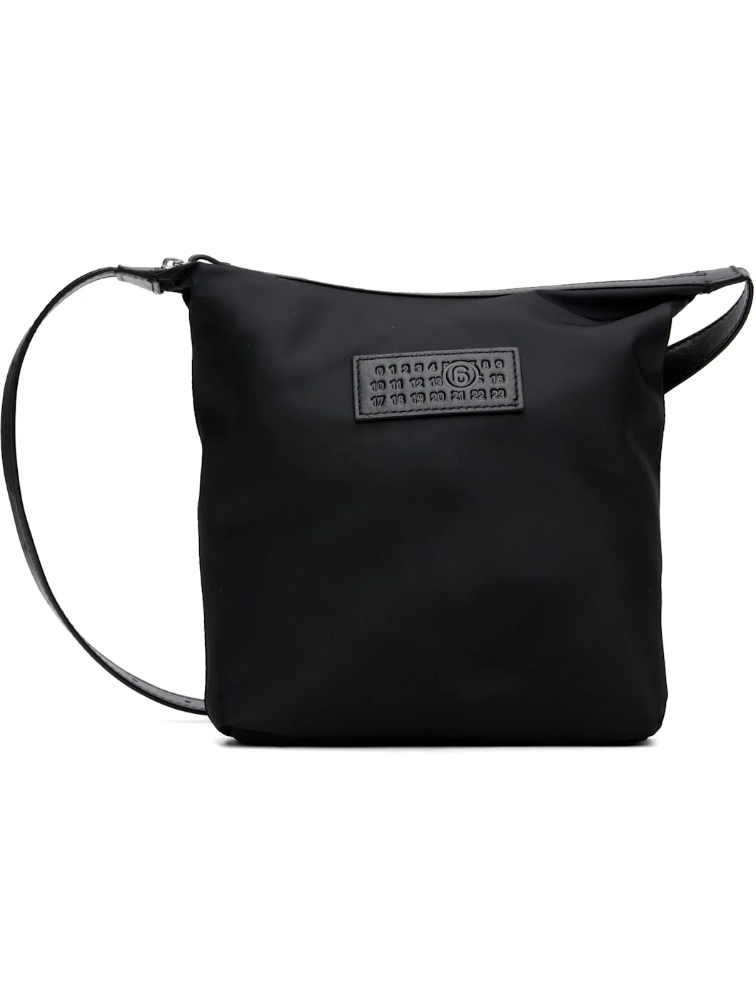 Black Numeric Vertical Crossbody Bag - 1