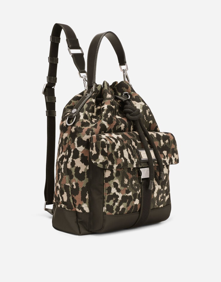 Camouflage jacquard hobo bag - 3