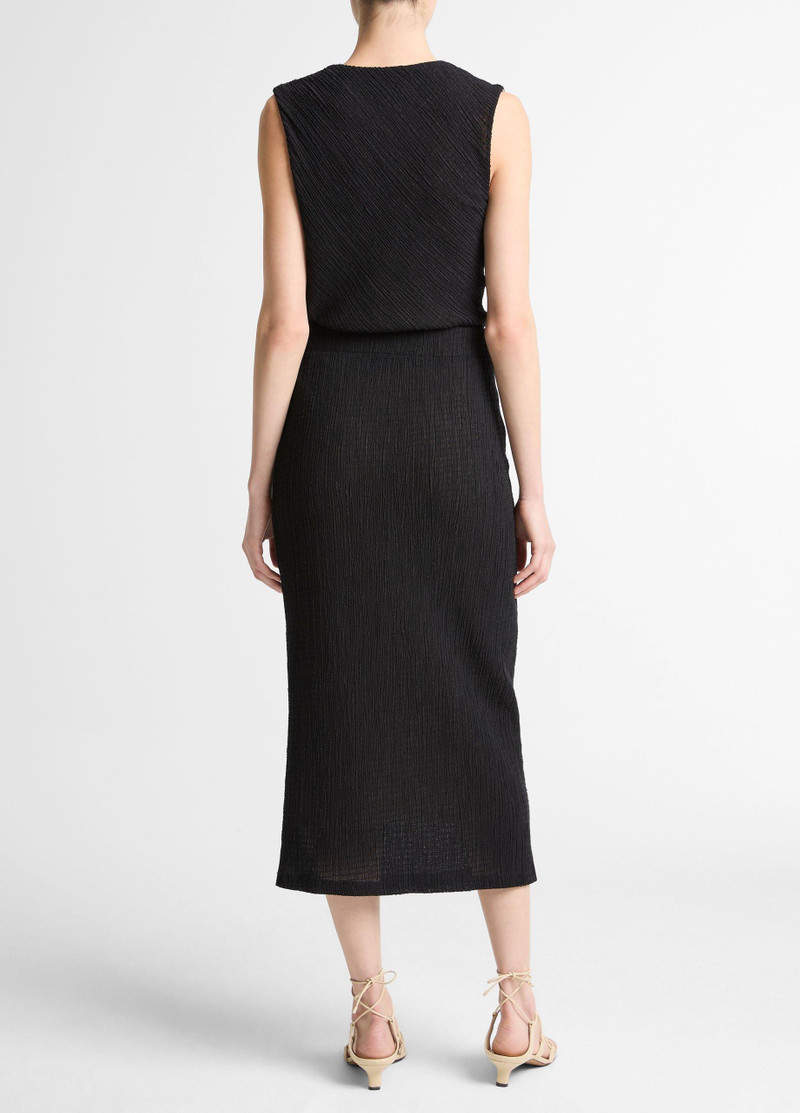 Vince Shadow Grid Midi Skirt outlook