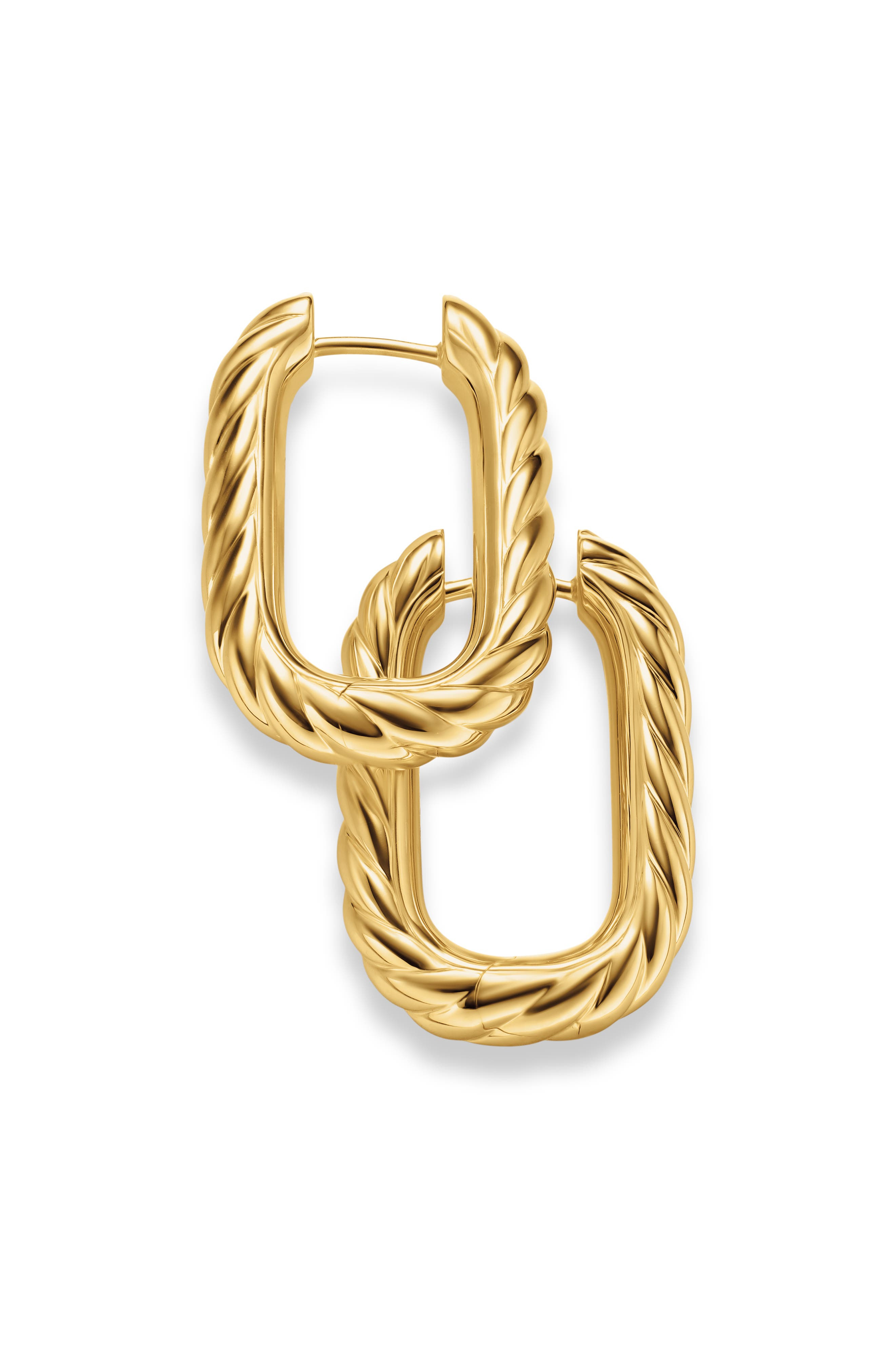 David Yurman DY Madison® Cable Hoop Earrings in 18K Yellow Gold, 24.3mm at Nordstrom - 5