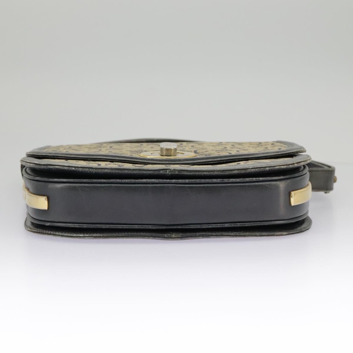 CELINE C Sulky Shoulder Bag Canvas Navy Beige - 13