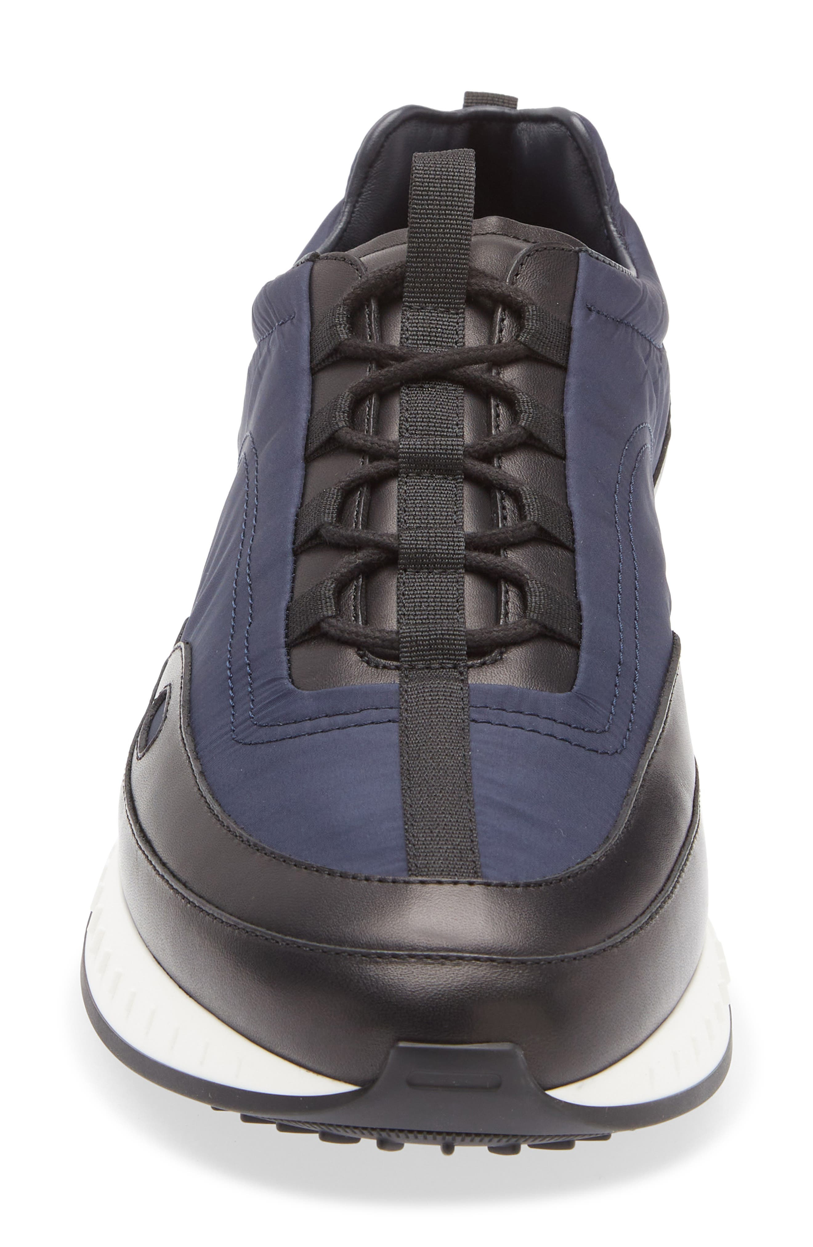 John Lobb Laced Stream Sneaker in Black/Navy at Nordstrom - 4