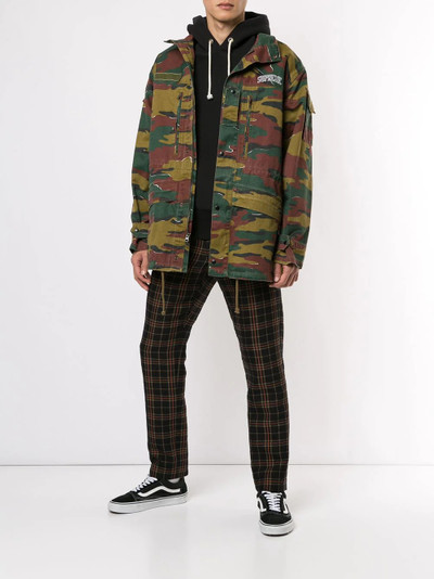 Supreme camouflage print military jacket outlook