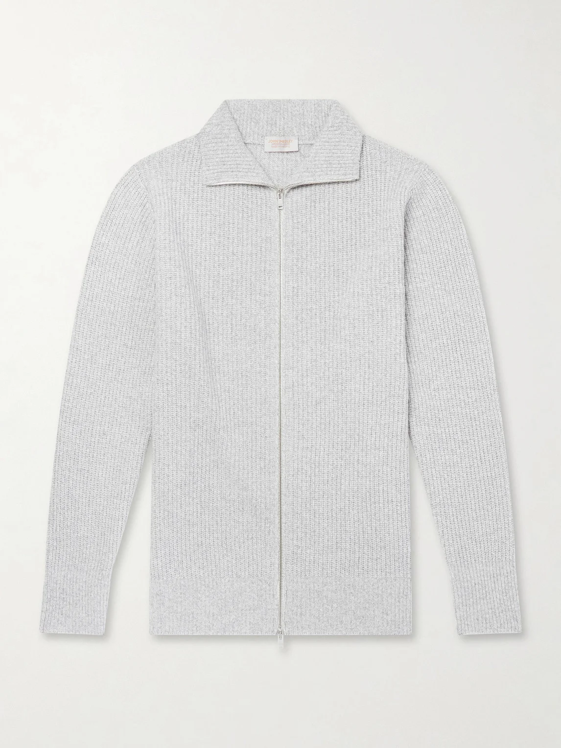 Mallam Ribbed Recycled-Cashmere and Wool-Blend Zip-Up Cardigan - 1
