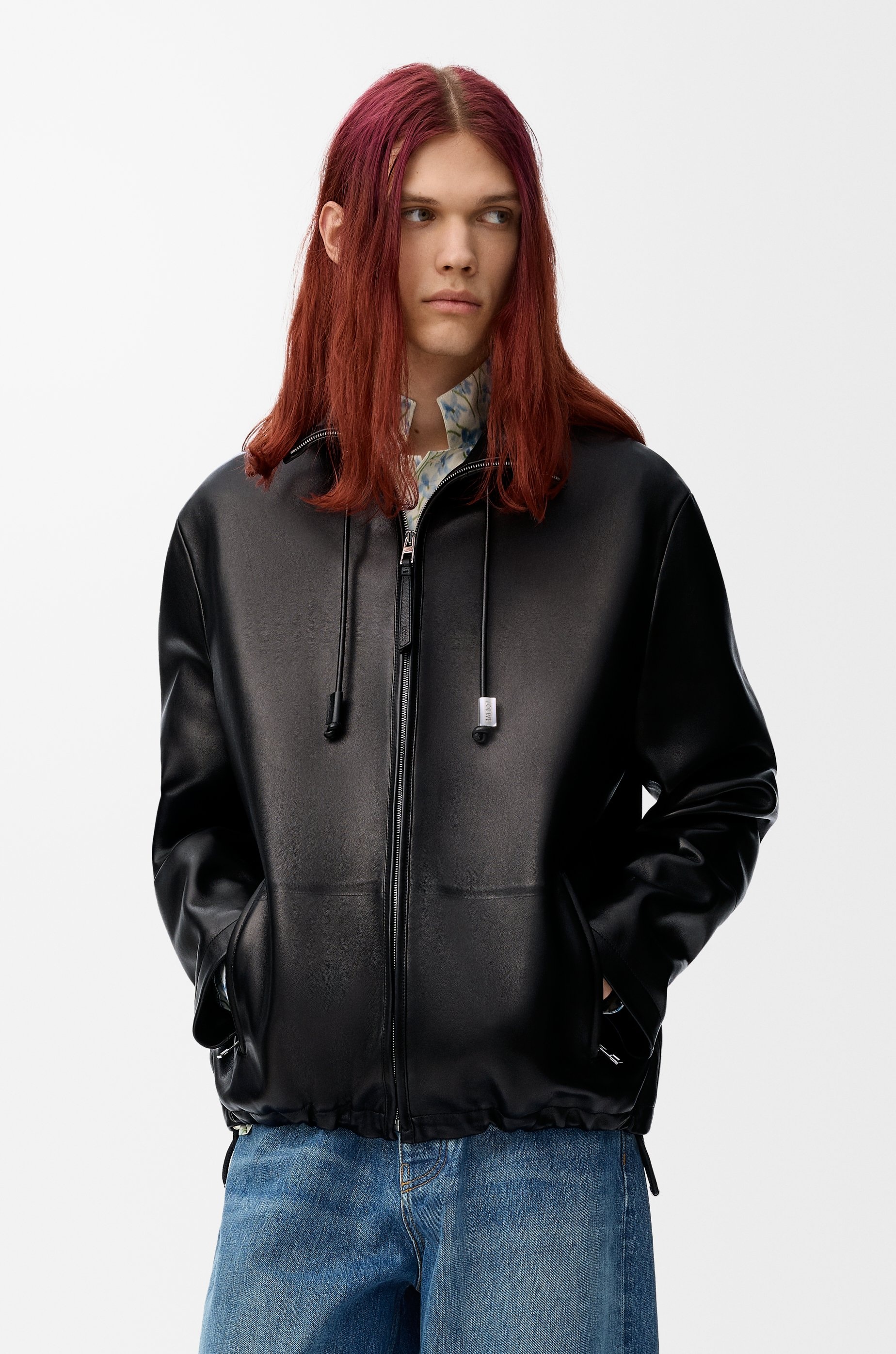 Zip-up jacket in nappa lambskin - 3