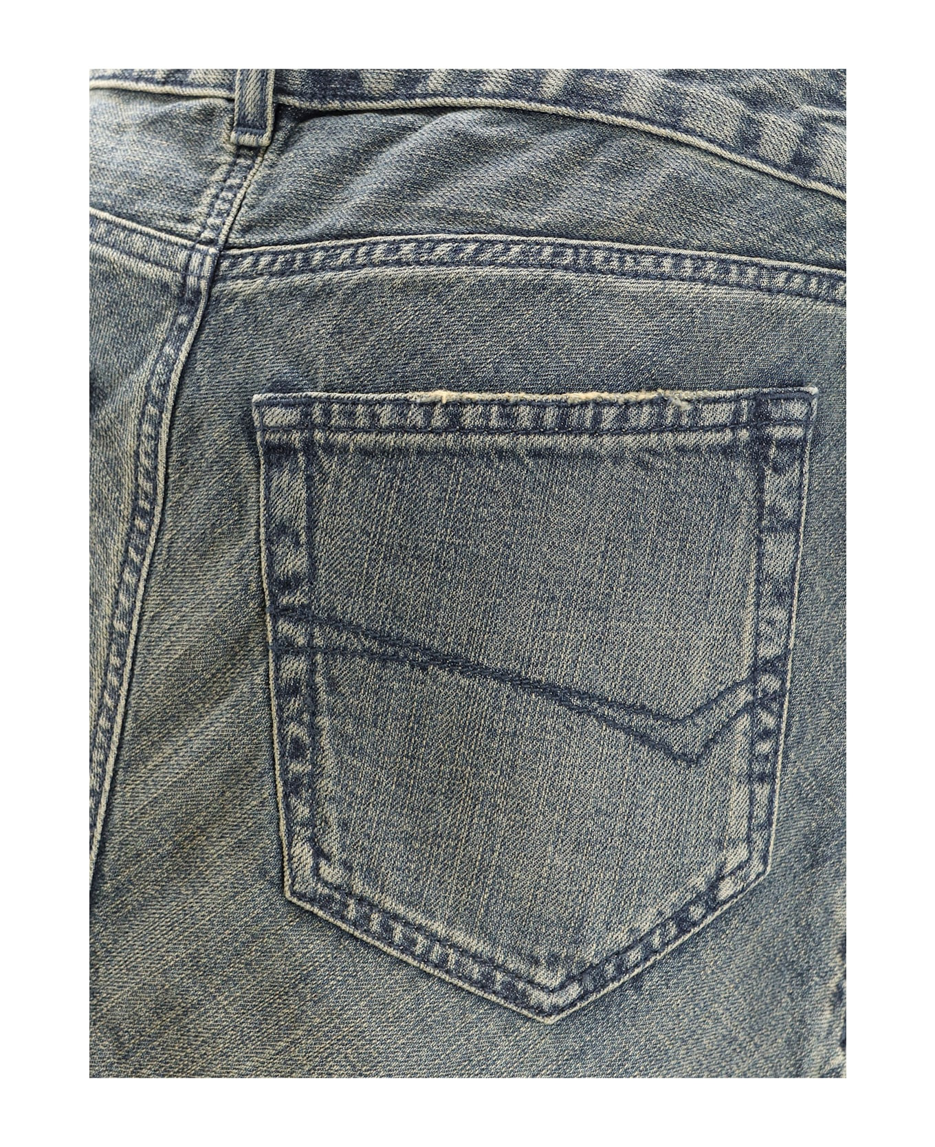 Denim Midi Skirt - 3