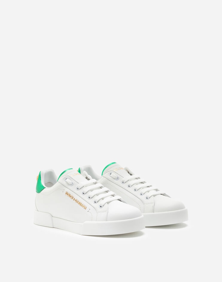 Calfskin nappa Portofino sneakers with lettering - 2