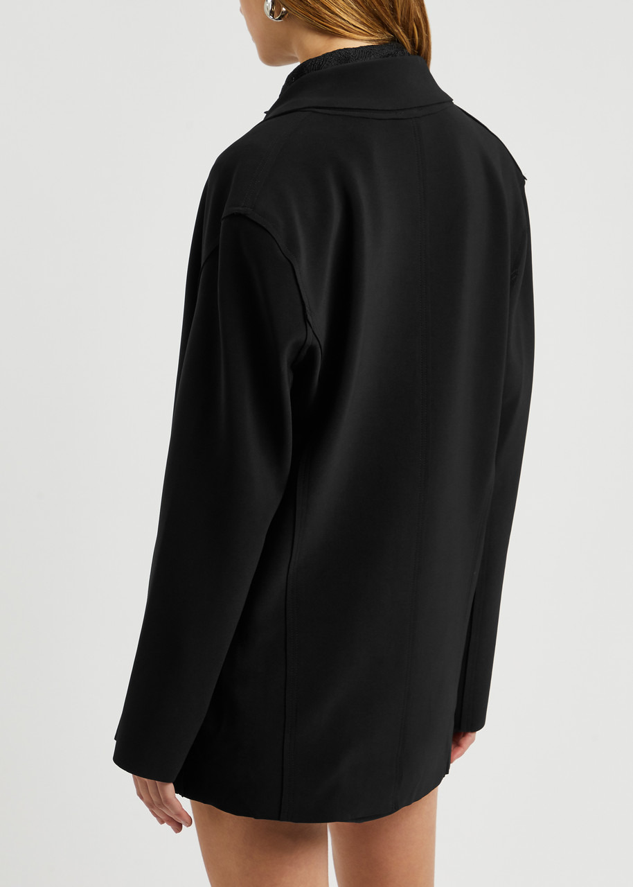 Oversized stretch-jersey blazer - 3