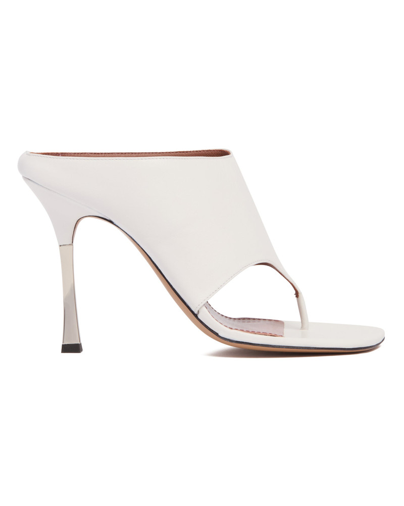 PARIS TEXAS White Flip Flop Mules outlook