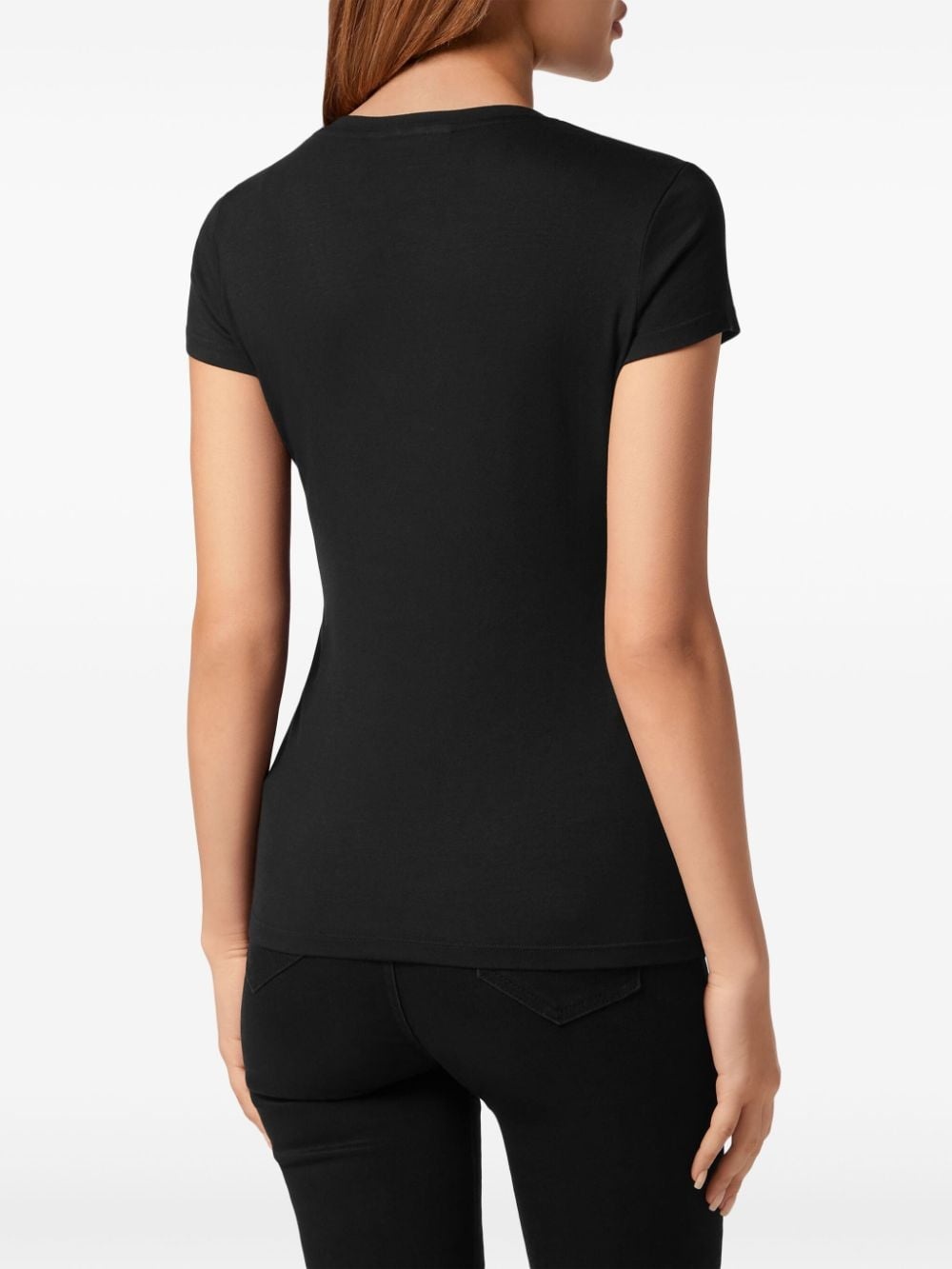 logo-appliquÃ©d cotton T-shirt - 4