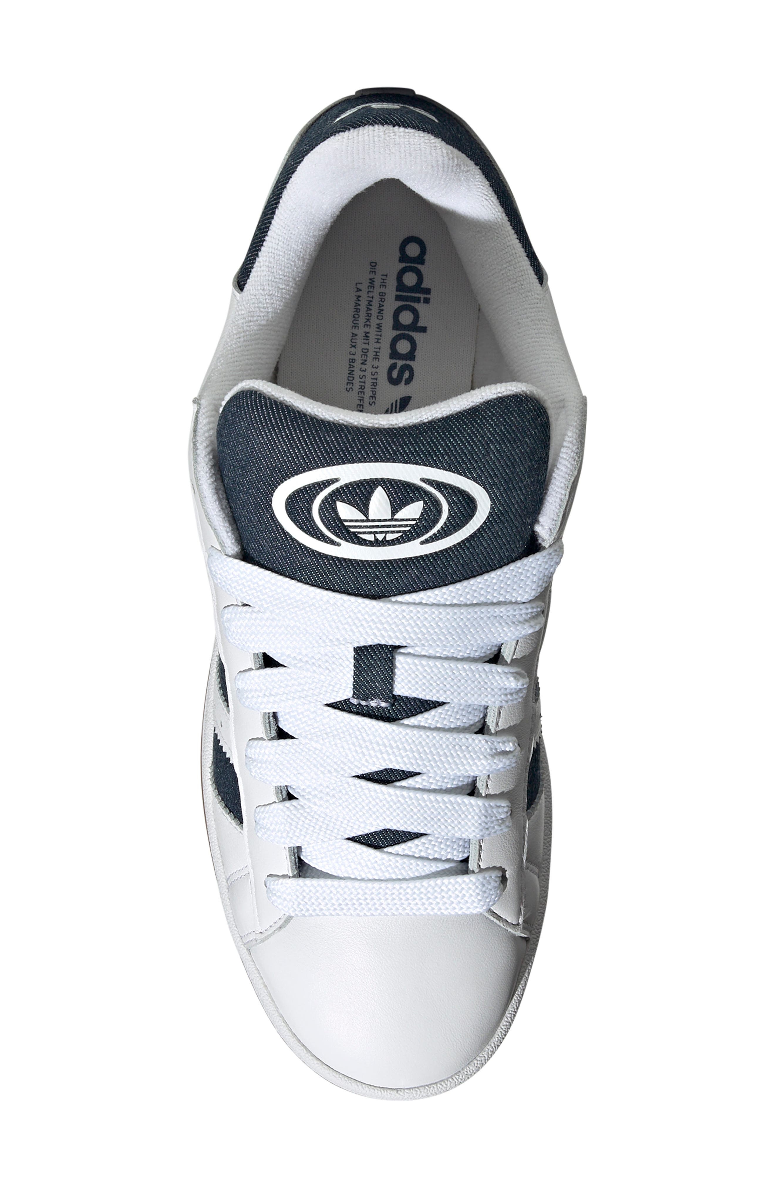 adidas Campus 00s Sneaker in White/Indigo/Gold Metallic at Nordstrom - 4