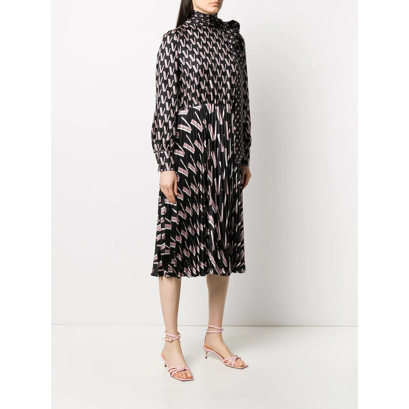 Valentino Garavani Double Vlogo Pussy-Bow Dress 2