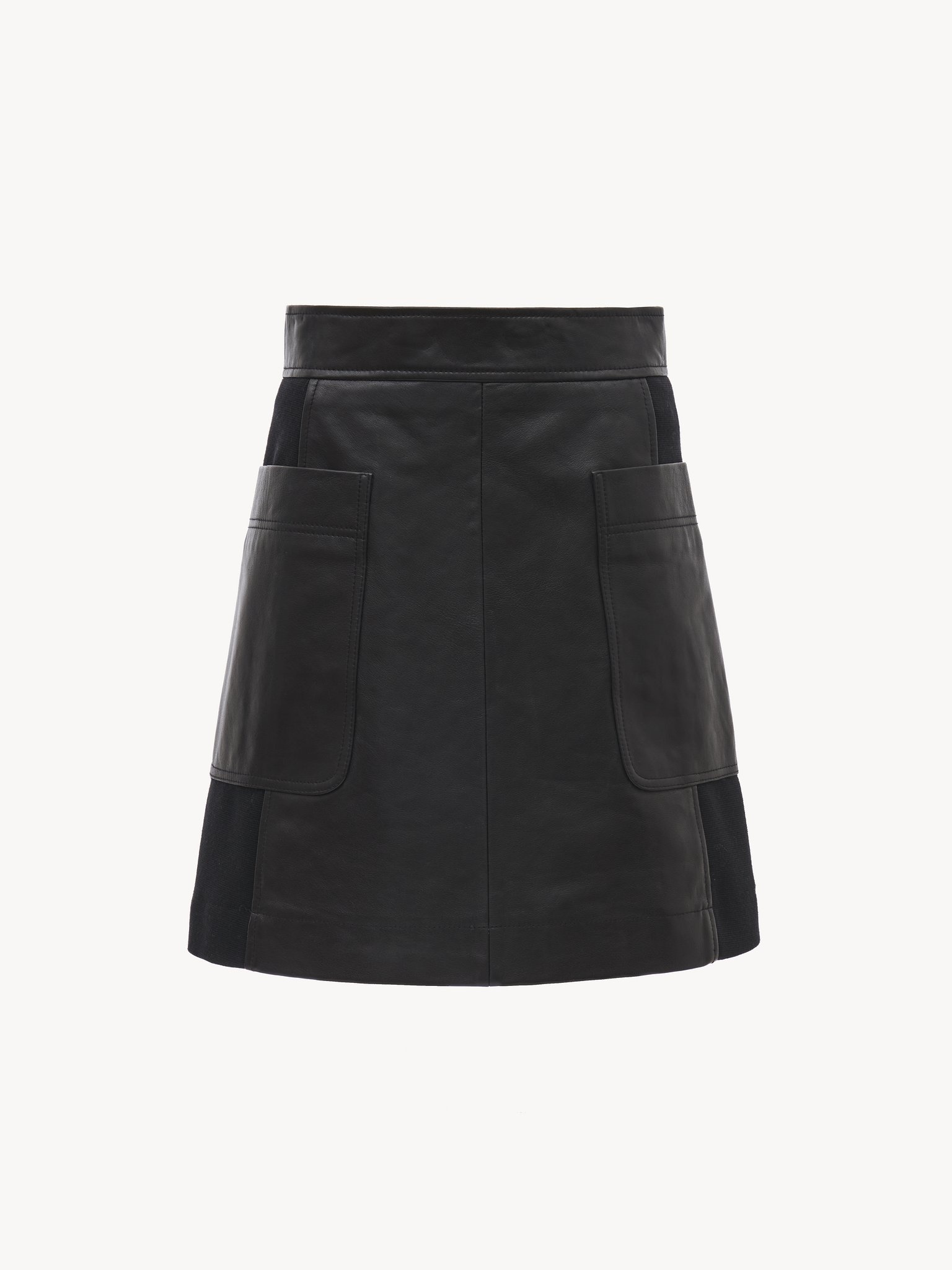 LEATHER MINI SKIRT - 4