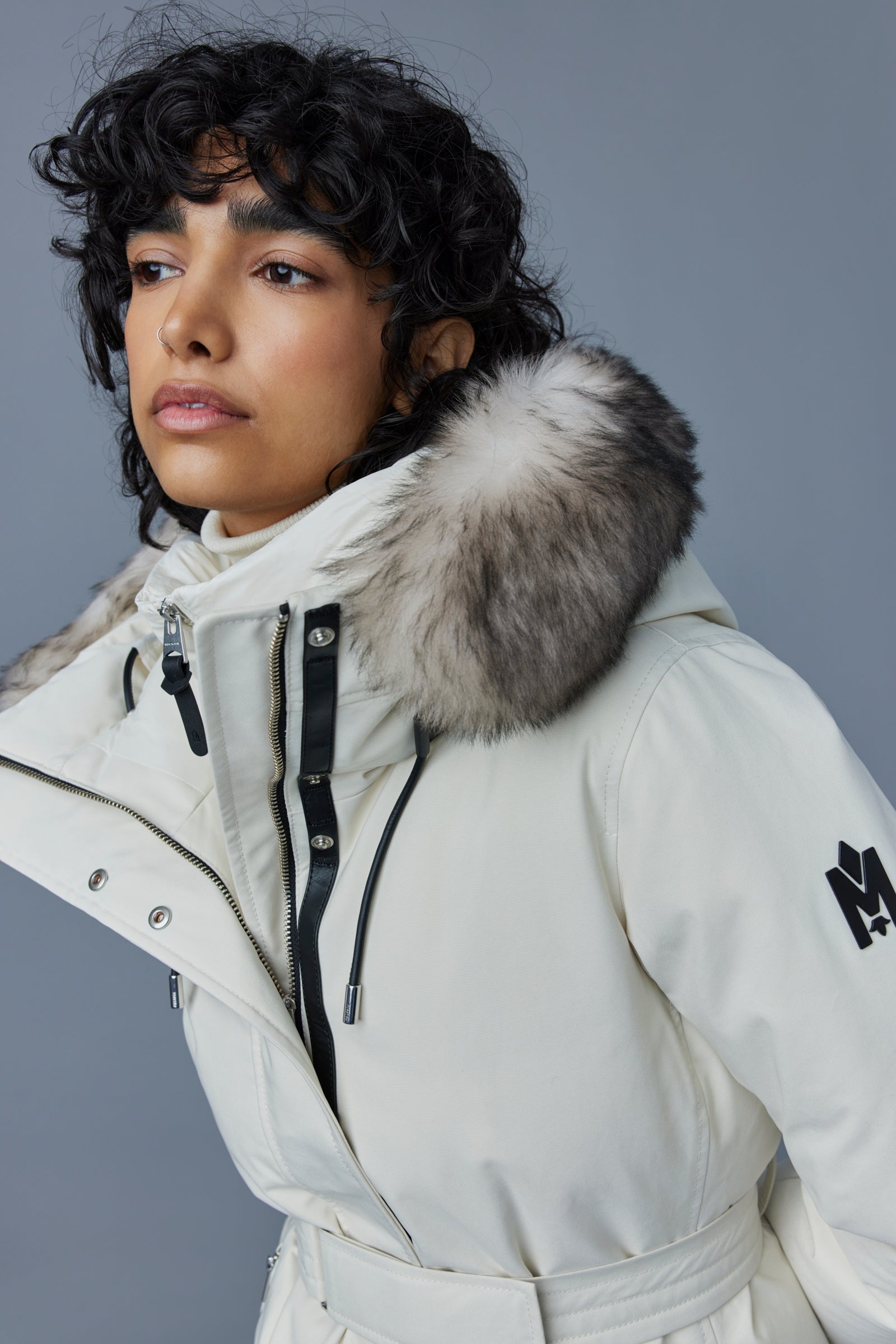 JENI 2-in-1 down parka with removable bib and sheepskin trim - 5