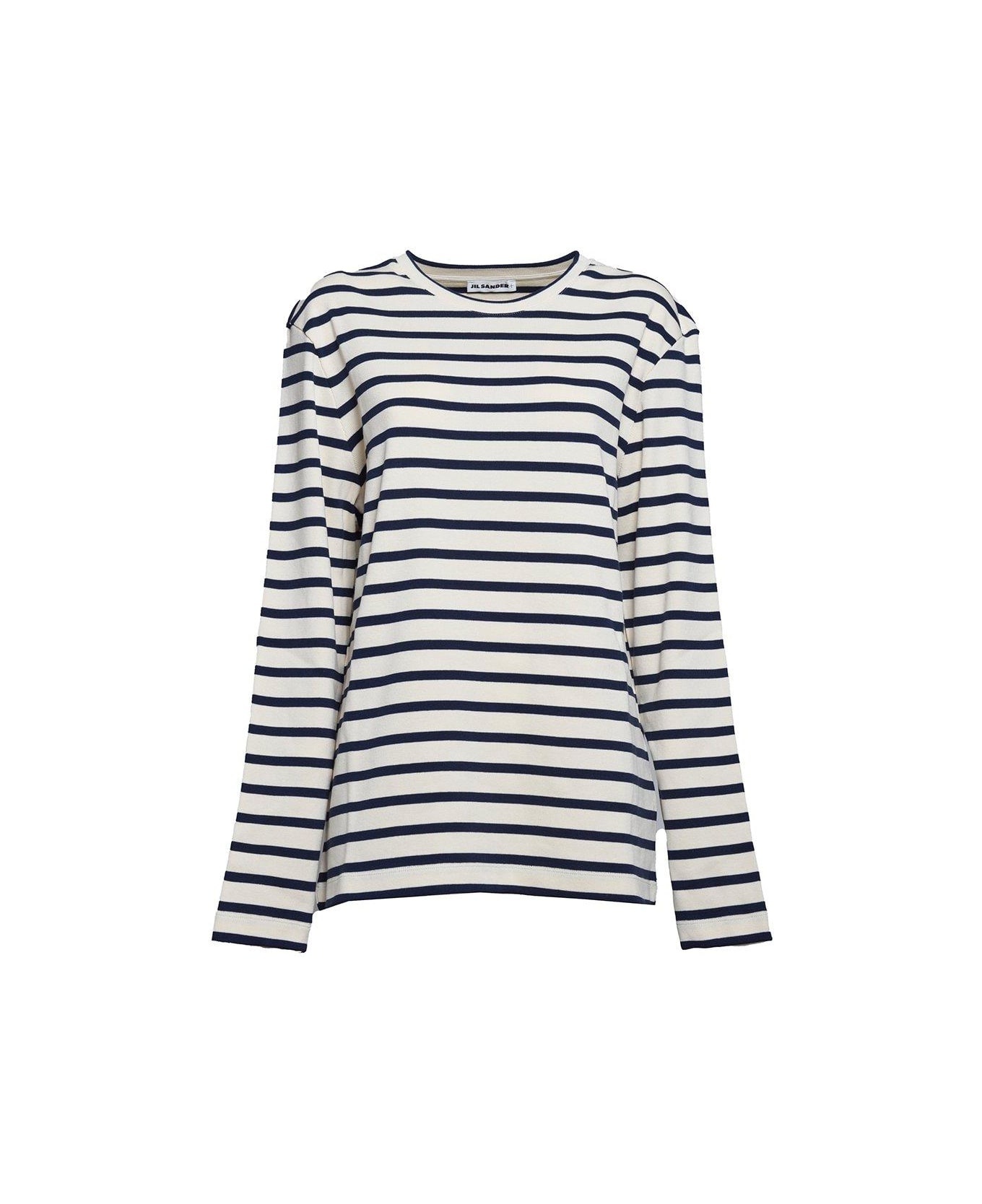 Jil Sander+ Striped Crewneck Sweatshirt - 1
