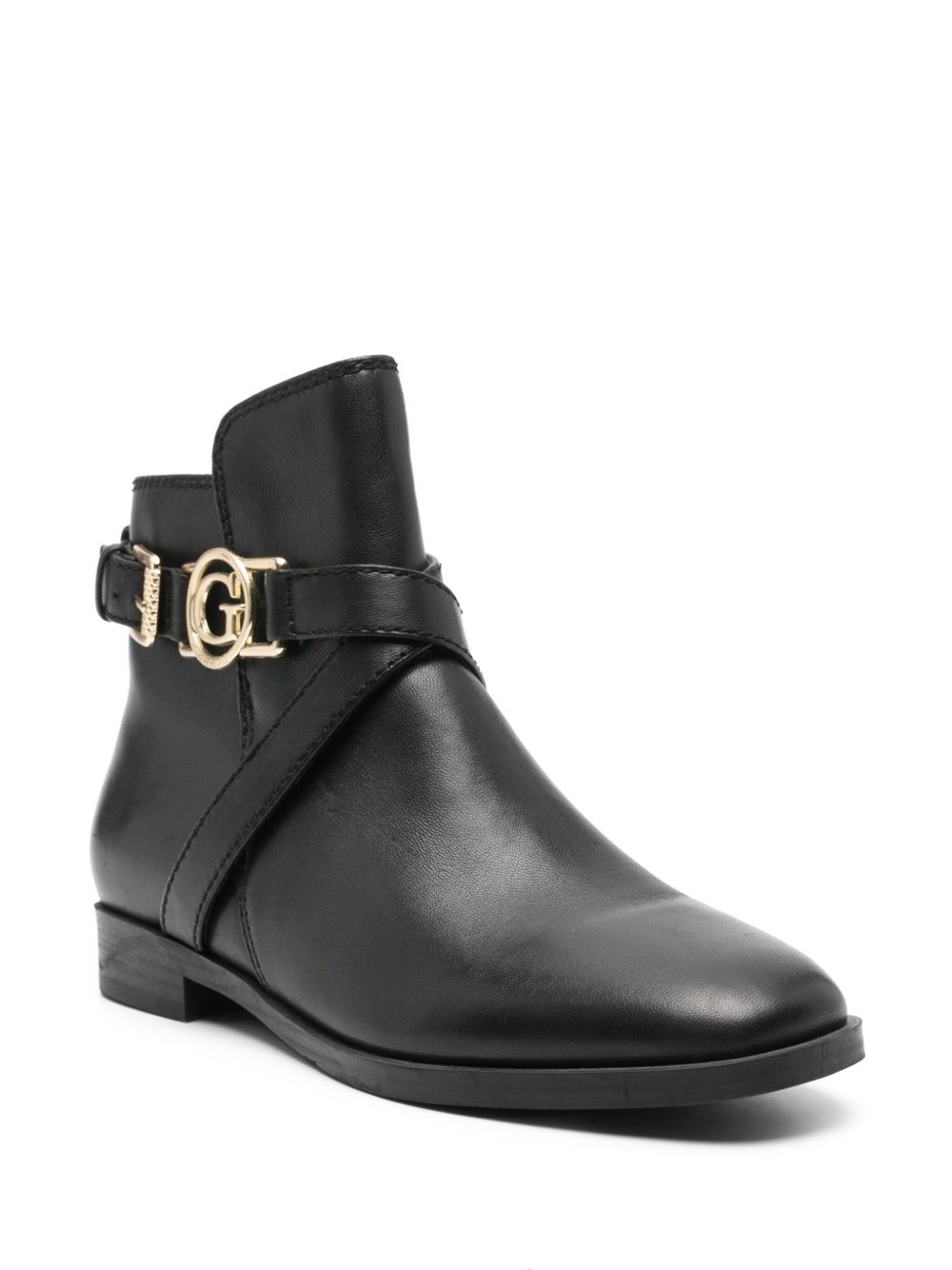 Floriza logo-plaque leather boots - 2