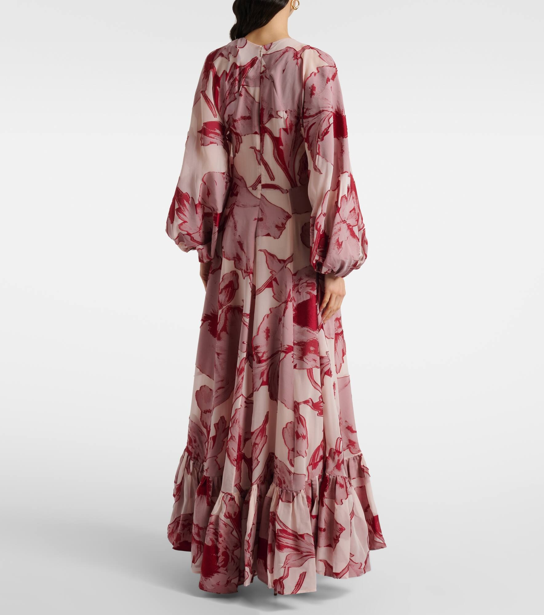 Eve-Ning floral silk-blend gown - 3