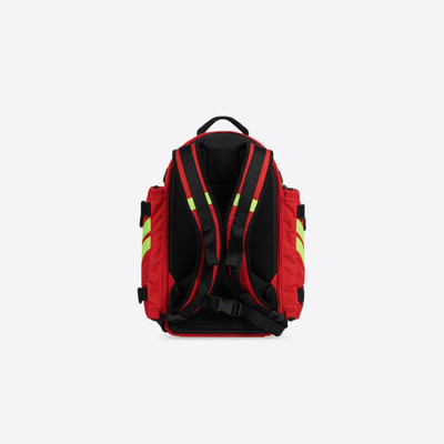 BALENCIAGA Men's Fire Backpack in Bright Red outlook