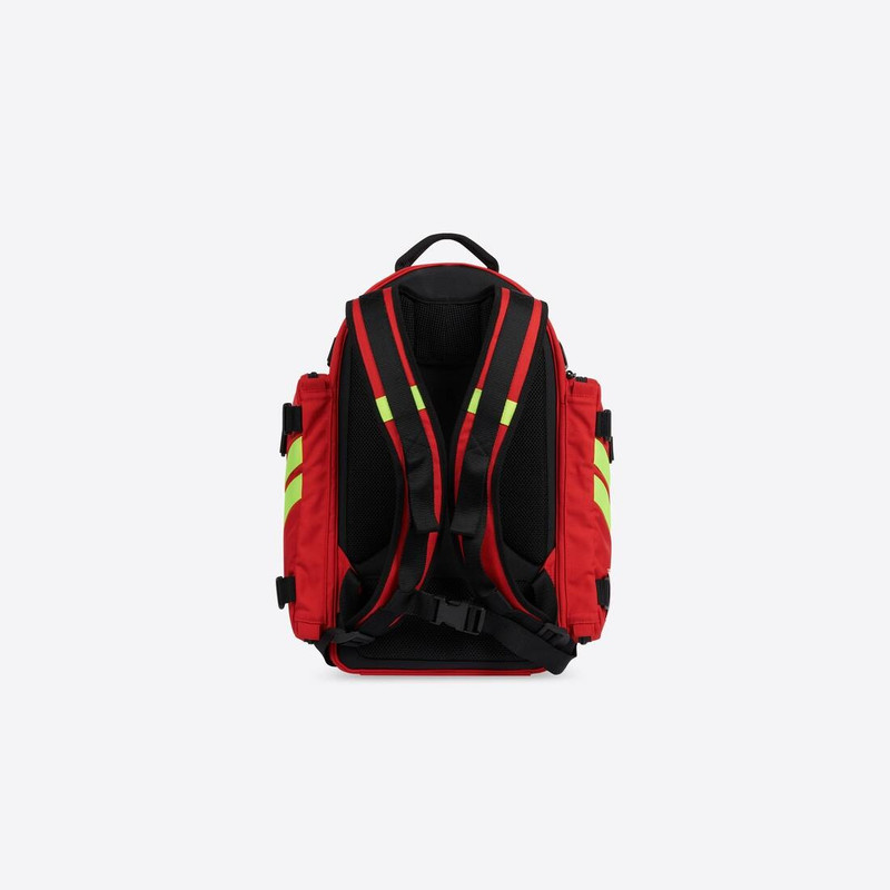 BALENCIAGA Men's Fire Backpack in Bright Red outlook