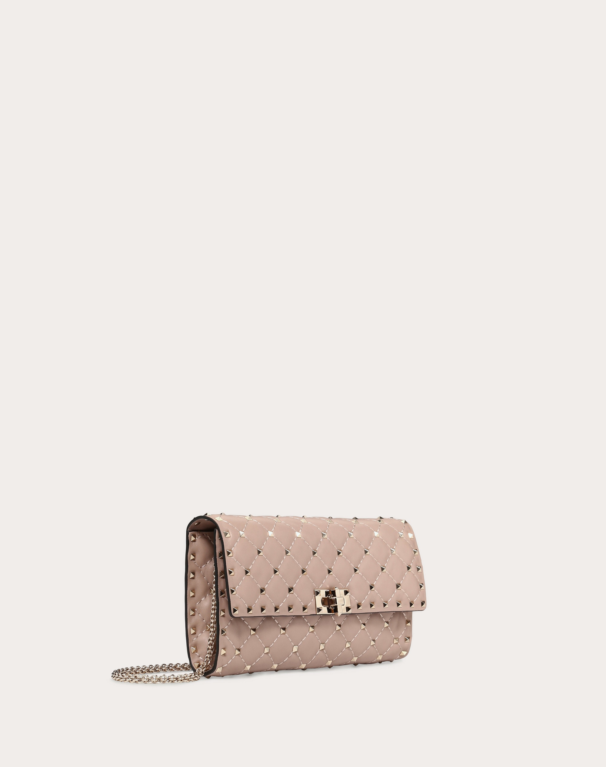 ROCKSTUD SPIKE NAPPA LEATHER CROSSBODY CLUTCH BAG - 3