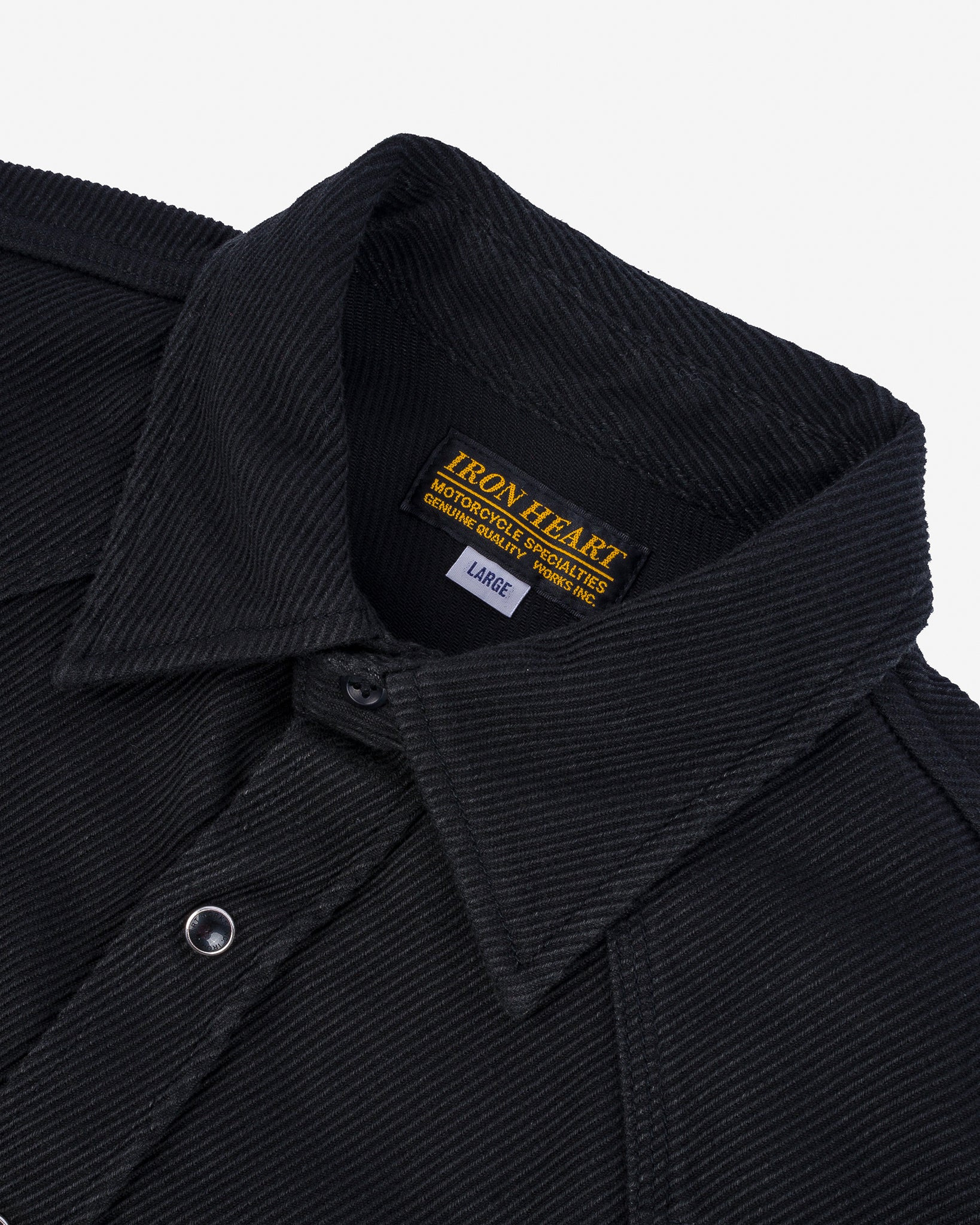 IHSH-234-BLK Kersey Western Shirt - Black - 12